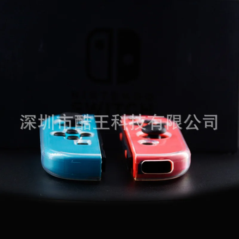 Защитный чехол для nintendo Switch из ТПУ с ручкой для хоста, прозрачный чехол с разъемным корпусом, NS аксессуары
