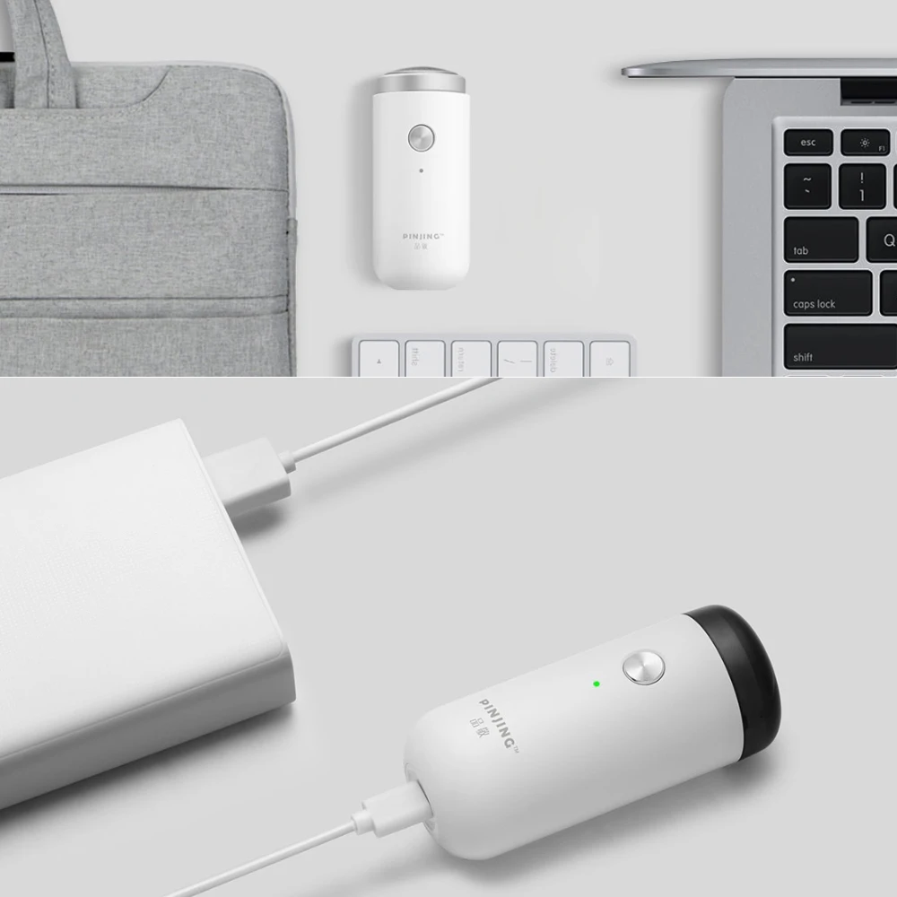 Xiaomi PINJING SO WHITE ED1 мини электробритва USB Перезаряжаемый инструмент для бритья портативный триммер для бороды моющаяся Мужская сухая влажная бритва