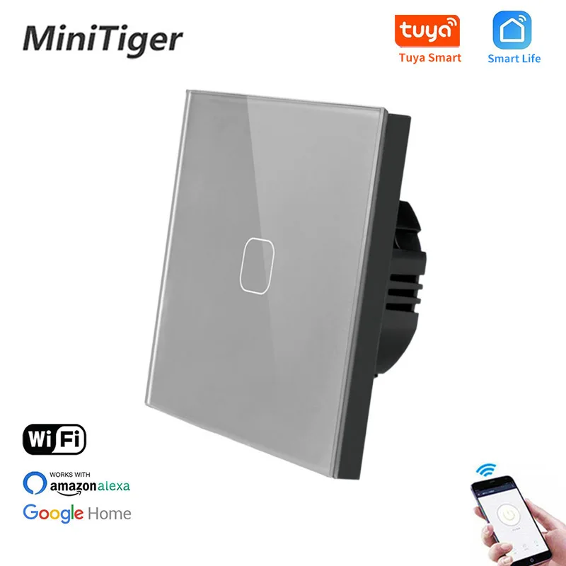 Настенный светильник Minitiger европейский стандарт кристалл Wi-Fi сенсорный