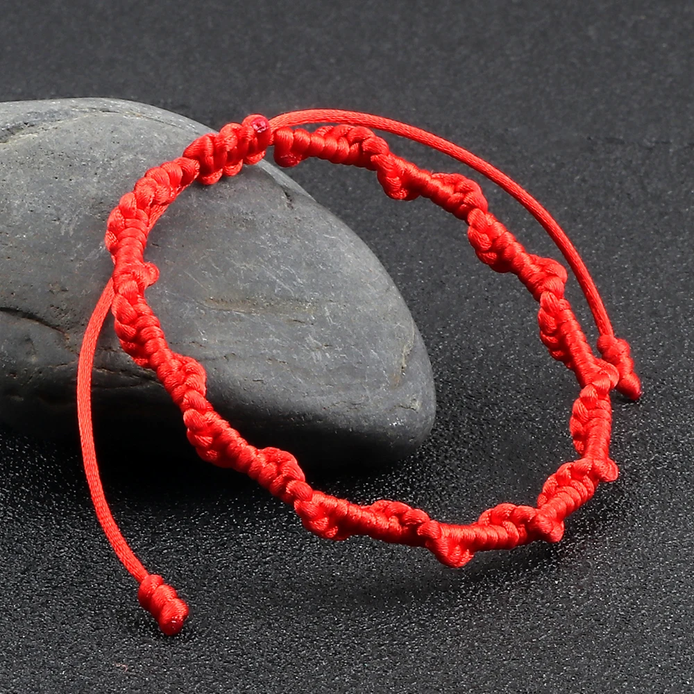 

Infinity Lucky Friendship Bracelets Handmade Red Braided Rope Knot Adjustable Couple Bracelet for Men Women Yoga Energy Jewelry