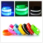 Повязка на руку, мигающий ремень, светодиодный светильник для ночного бега, для занятий спортом на открытом воздухе, езды на велосипеде, светоотражающий браслет, предупреждающий Предупреждение ильник, обогреватели для рук
