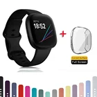 Ремешок для оригинального фитнес-браслета Fitbit Versa 3 Мягкая силиконовая лента, для фитнес-браслета, сменный ремешок для фитнес-браслета
