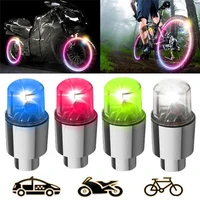 2pcs bike car motorcycle wheel tire tyre valve cap flash led light spoke lamp