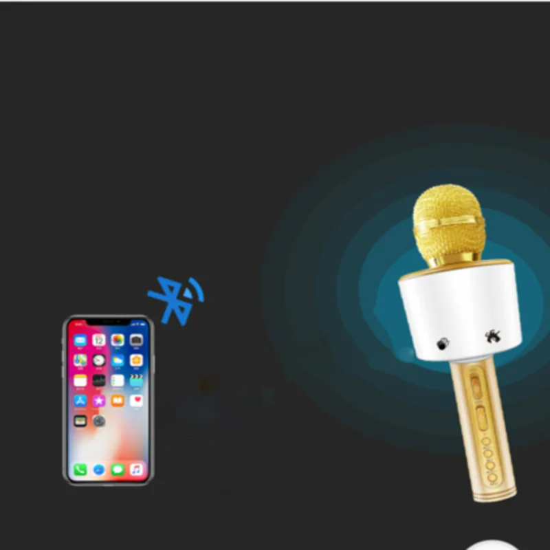 SD-07 Bluetooth mobile phone karaoke microphone home outdoor KTV wireless mini Karaoke Microphone | Электроника