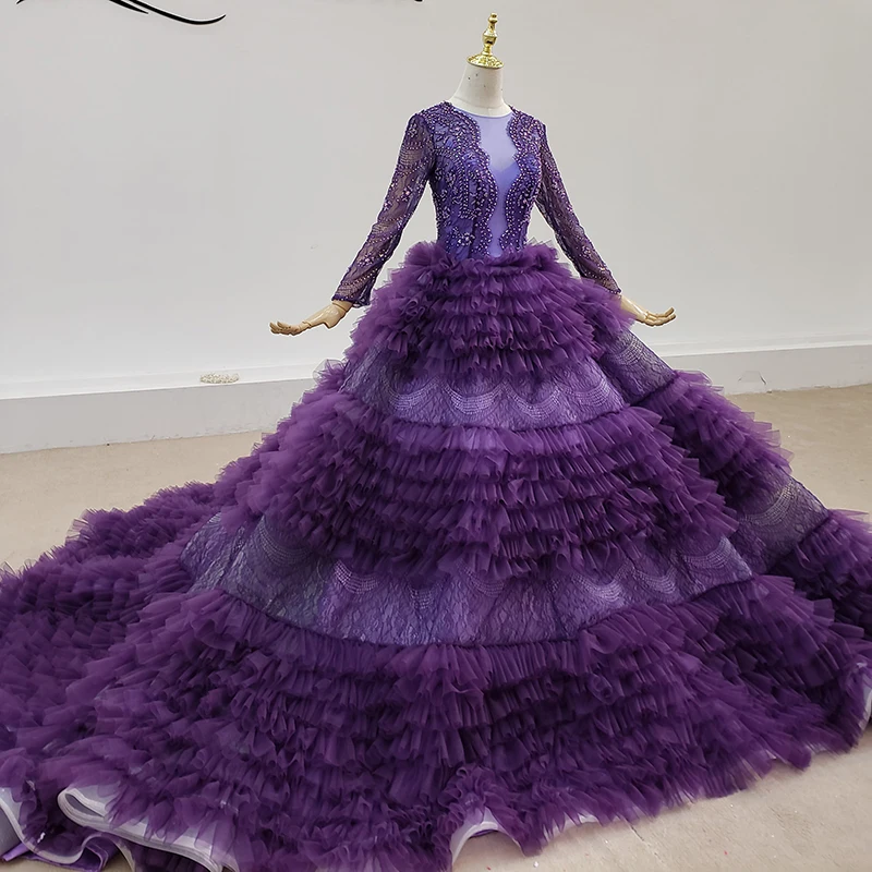 HTL1480 Quinceanera платья на шнуровке сзади милые 16 Платья принцессы фиолетового цвета с