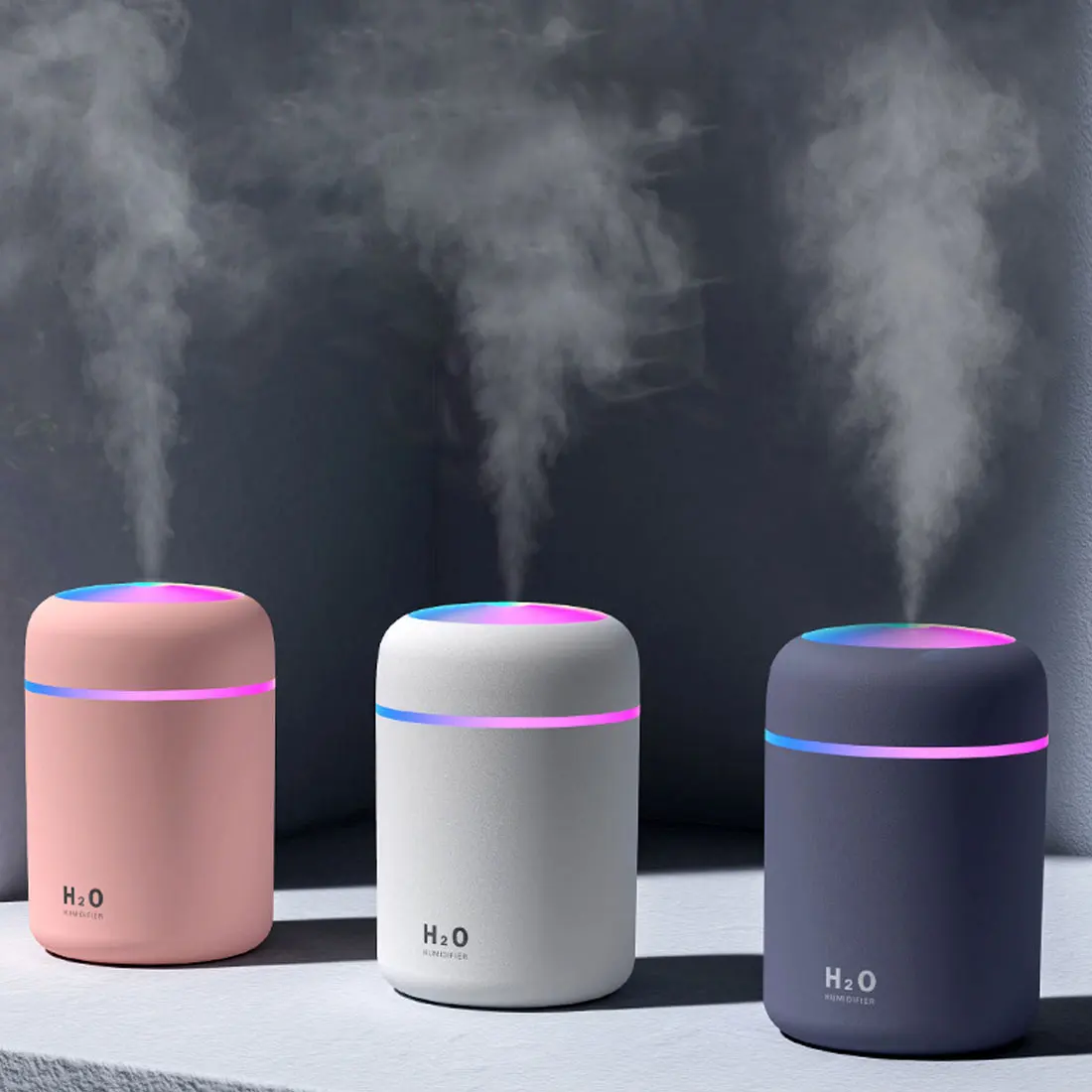 

Портативный увлажнитель воздуха, 300 мл, USB-диффузор