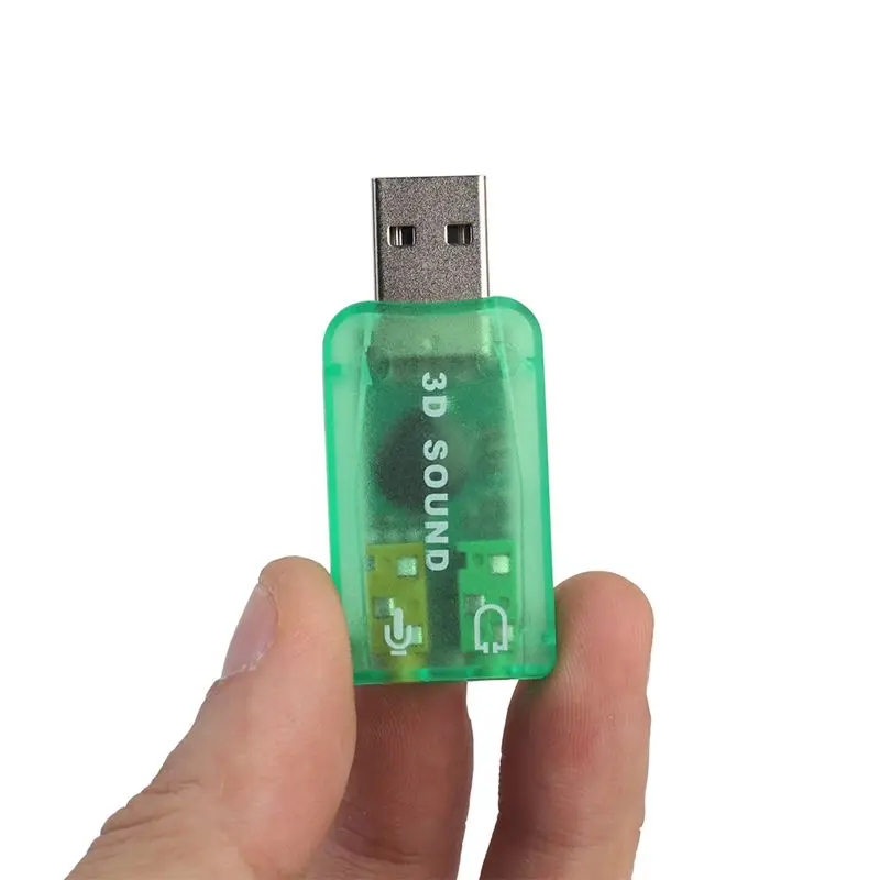 USB аудио адаптер внешний Звуковая карта с динамиком и разъемом для микрофона