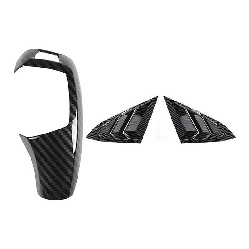 

Car Gear Shift Knob Cover For BMW F20 F30 F31 & Rear Side Window Louvers Air Vent Cover For 2016 -2019 Honda Civic