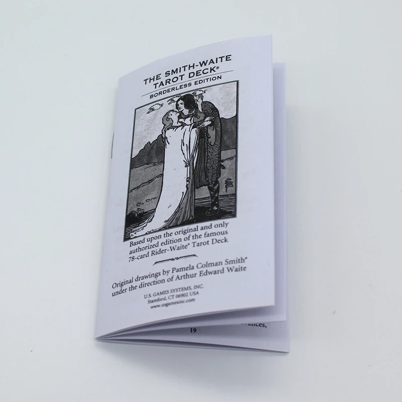 

Full English Borderless Edition Smith-Waite Tarot Cards Game With English Booklet Instructions Smith Waite Tarot Board Game