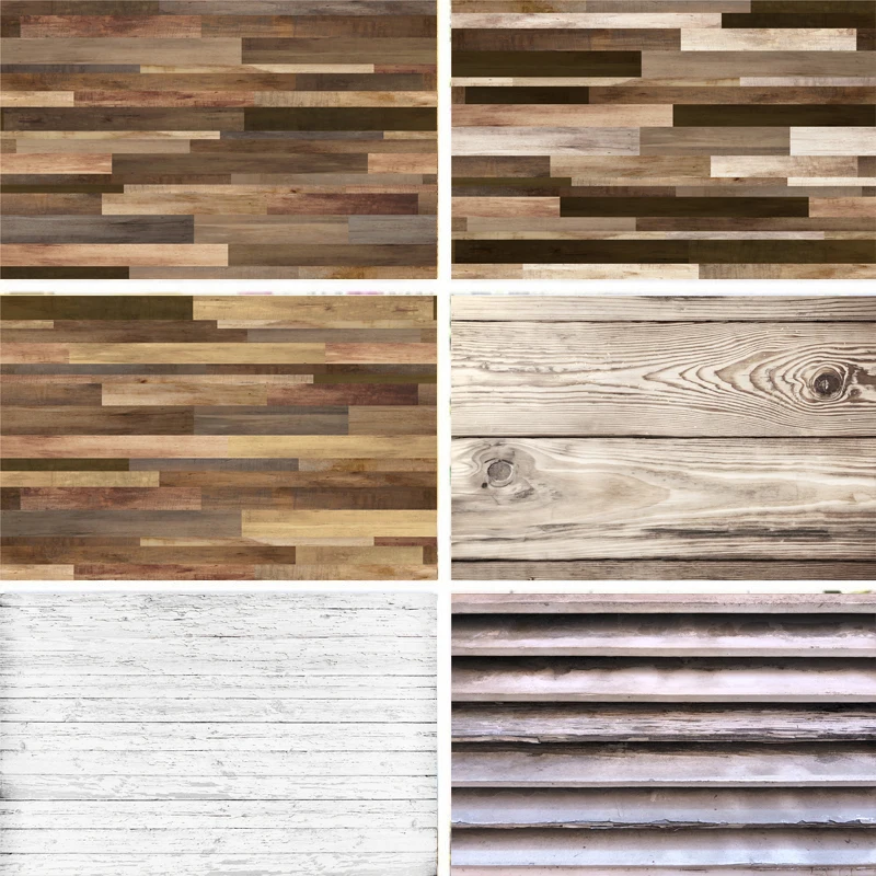 Nitree Фото Студийный фон для фотосъемки с изображением серого цвета деревянного