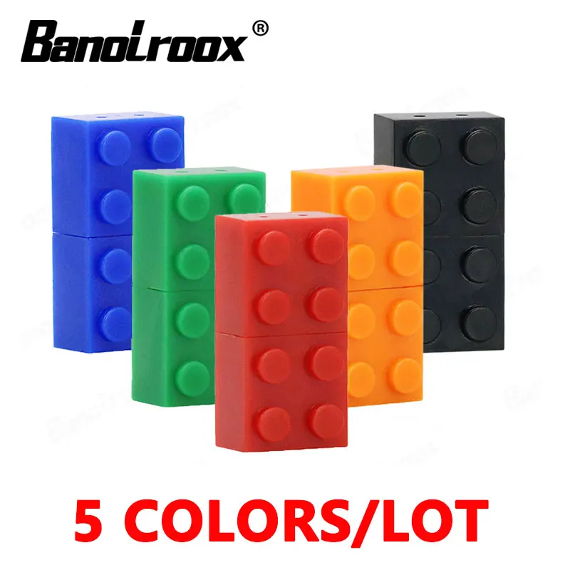 Бесплатная доставка строительные блоки USB флеш-накопитель 128 ГБ 64 32 детская