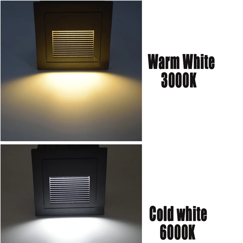 Уличный светодиодный прожектор 5 Вт водонепроницаемый настенный встроенный