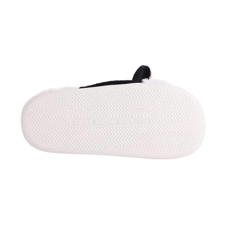 Зимние тапочки Симпатичные животные корова пушистые плюшевые теплые модные