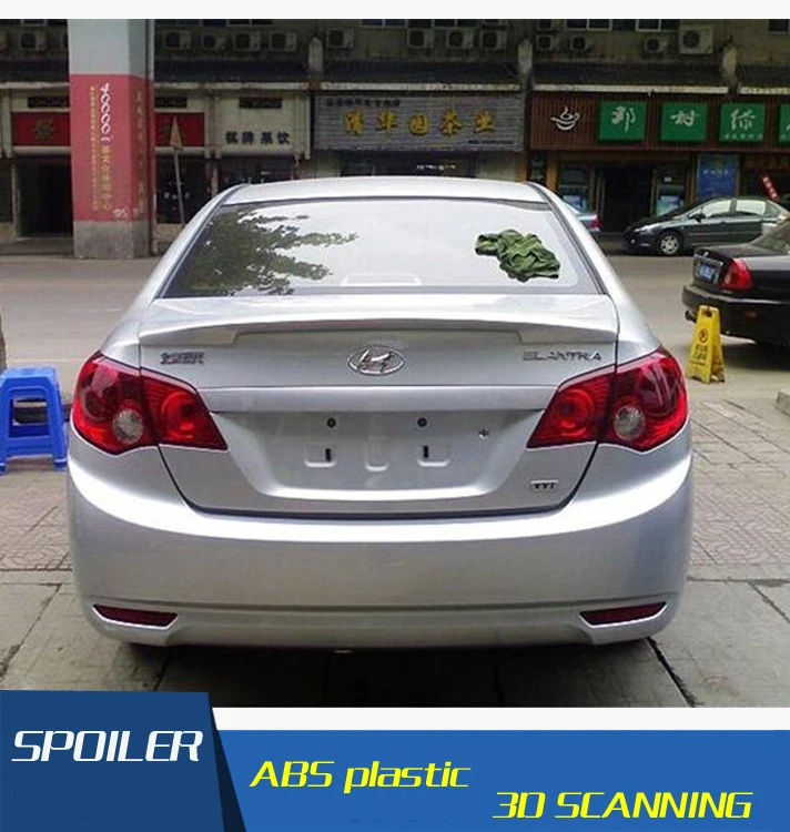Спойлер для Hyundai Elantra заднее крыло автомобиля из АБС материала задний спойлер
