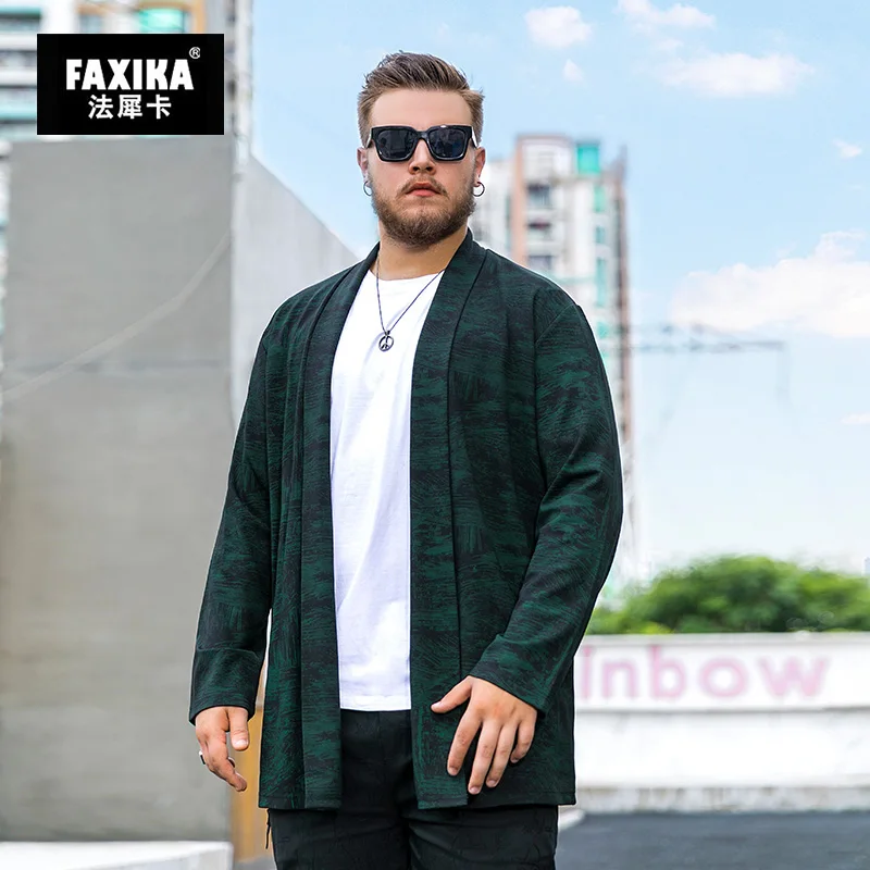 FAXIKA/осенний Новый плащ для полных больших ярдов свободный Джокер популярный