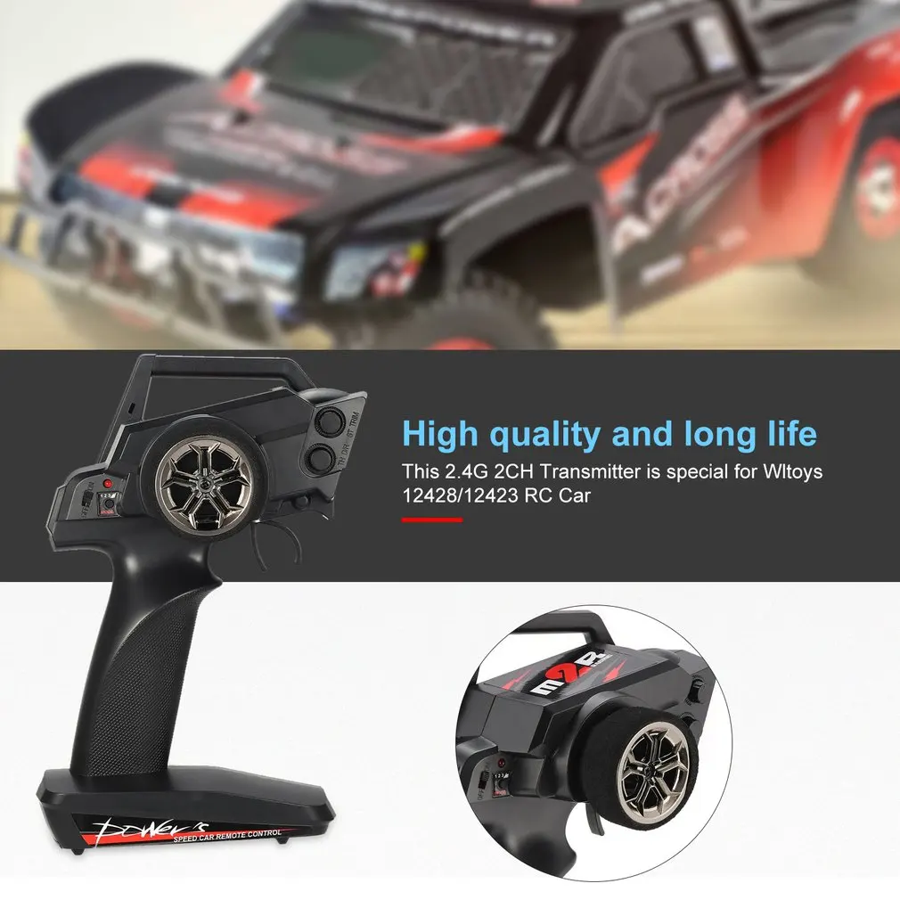 2,4G 2CH передатчик дистанционного управления Радио Запасные части для RC автомобиля 1/12 Wltoys 12428/12423 4WD гусеничный правый ручной режим