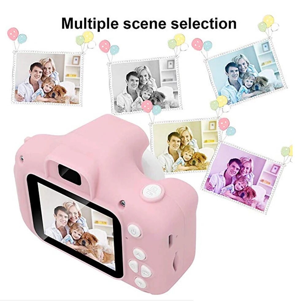 13MP 2 дюймов HD ЖК-дисплей Kinder цифровой видеокамерой 4X записывающая видеокамера с масштабированием свободного кроя в подарок