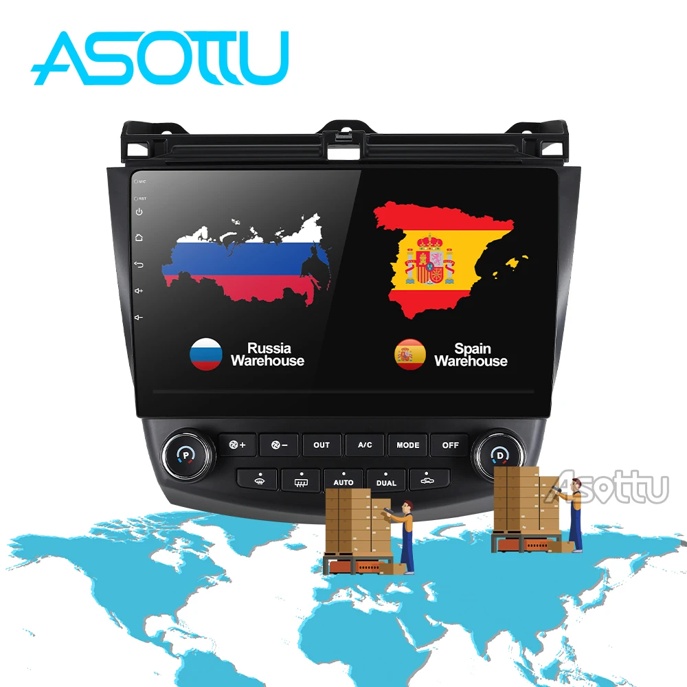 Asottu 2 г+ 32 г android 8,1 игрок автомобиля dvd gps для Honda Accord 7 2003-2007 с автомагнитолы видео плеер gps-навигация стерео