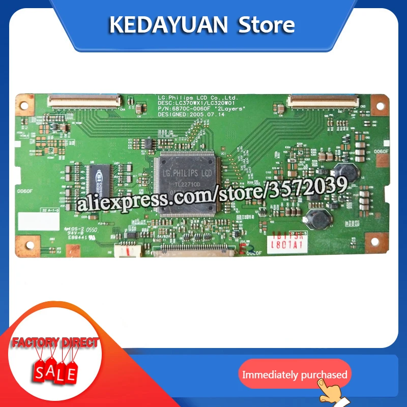 Бесплатная доставка для логической платы LG 6870C-0060C 6870C-0060F 6870C-0060H 6870C-0060G LC370WX1/LC320W01 |