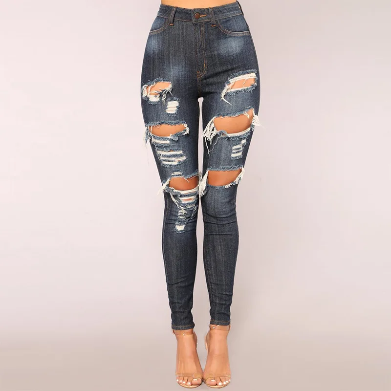 Новые Соединенные Штаты 2019 джинсы с перекрестными границами дырки в стиле