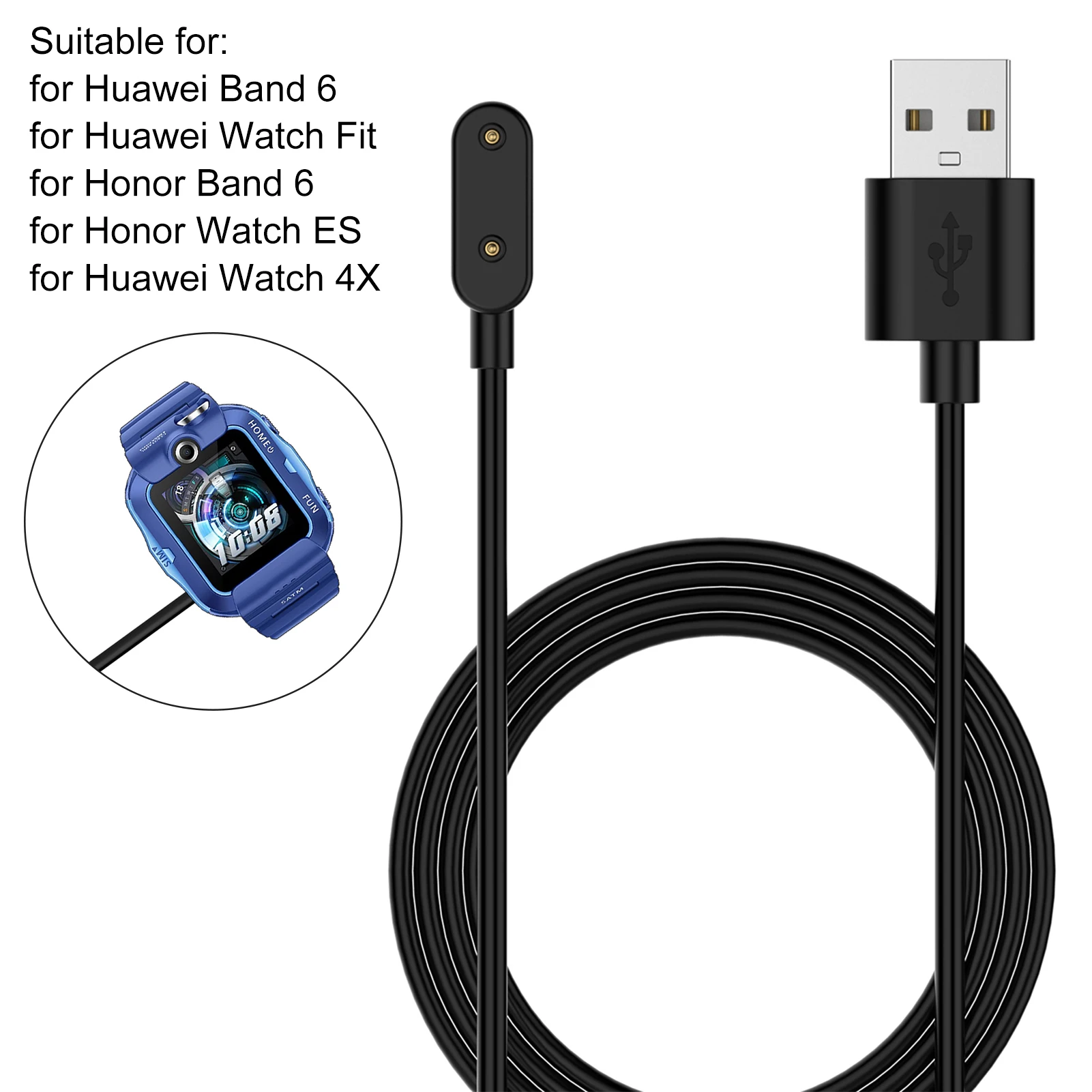 Смарт-часы Зарядное устройство док-адаптер Магнитный USB-кабель для зарядки основы шнур для Huawei Watch Fit / Honor Smart ES аксессуар о.