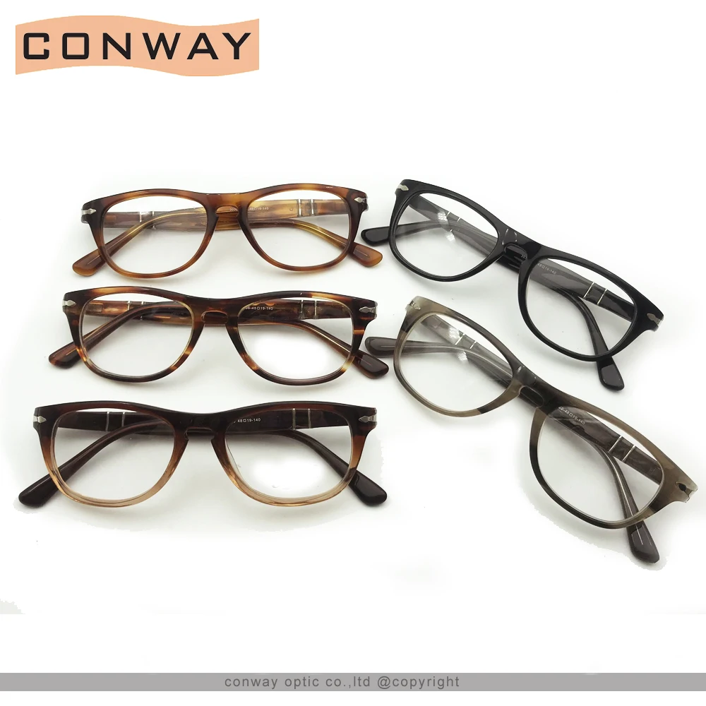 Винтажная оправа для очков Conway круглая небьющаяся с прозрачными линзами без