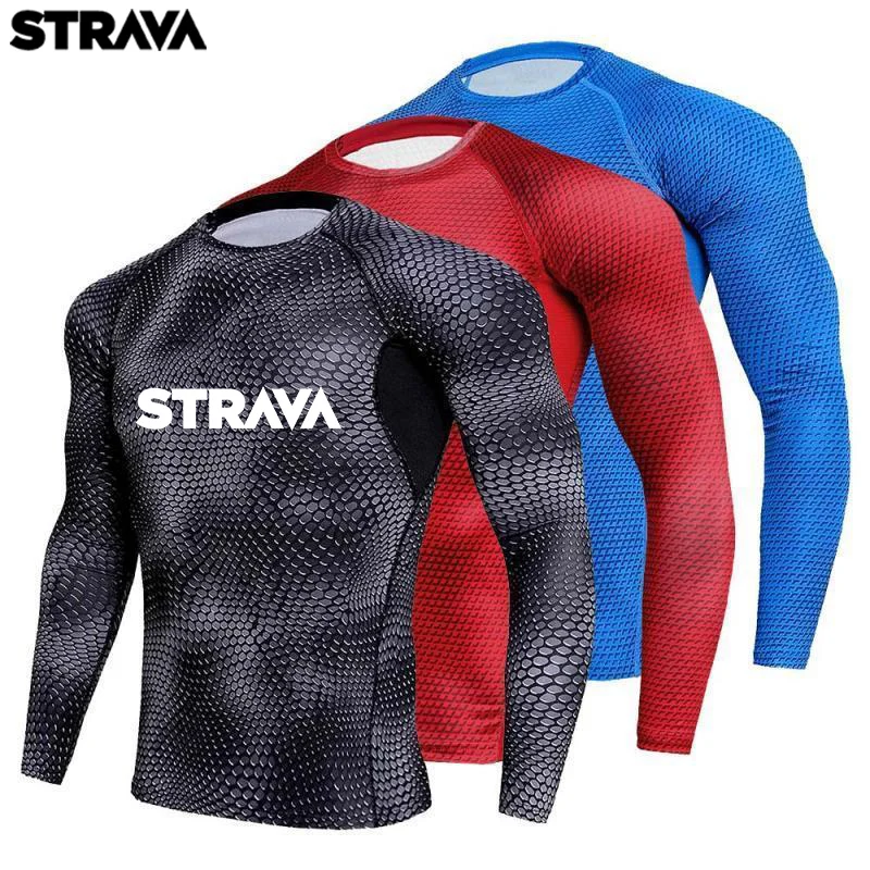 

Men's Running T-Shirts Gym Fitness T-Shirts Bodybuilding Sport Training Compression T-Shirts Quick Dry Breathable Sportswear