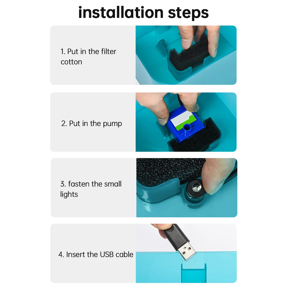 

2L Automatic Cat Water Fountain LED Electric Mute Water Feeder USB Dog Pet Drinker Bowl Pet Drinking Dispenser For Cat Dog