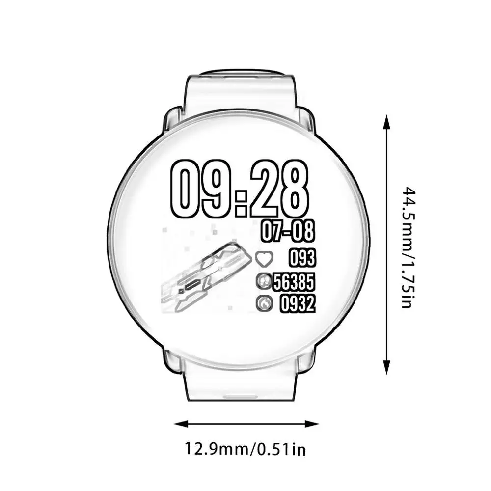 

OLOEY K1 Smart Watch IP68 Waterproof IPS Color Screen Heart Rate Monitor Fitness Tracker Sports Smartwatch for IOS Android