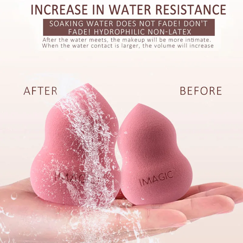1 шт. губка для основы макияжа косметическая пуховая пудра гладкая спонж женщин