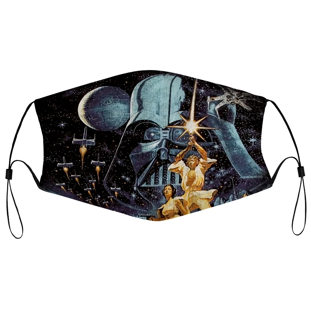 Пылезащитная маска с фильтром новая надпись ВИНТАЖНЫЙ ПЛАКАТ взрослый