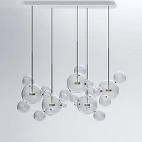 led postmodern iron glass bubbles golden chandelier lighting chandelier led lamp led light for dinning room foyer