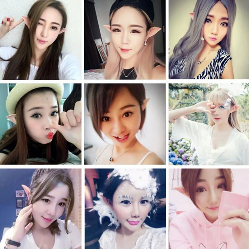 1 пара ПВХ фея пикси поддельные эльфийские уши Хэллоуин маска Новые Вечерние