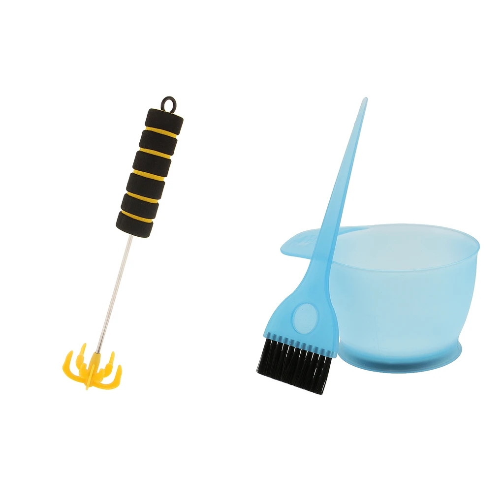 Hair Color Bowl Brush Stirrer Set Hairdressing Highlighting Lowlight Tool |