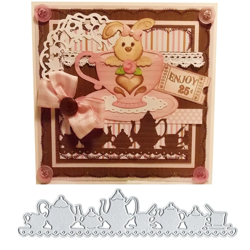 Чайный набор формы для ножей металлические режущие серебристых ремесленных форм