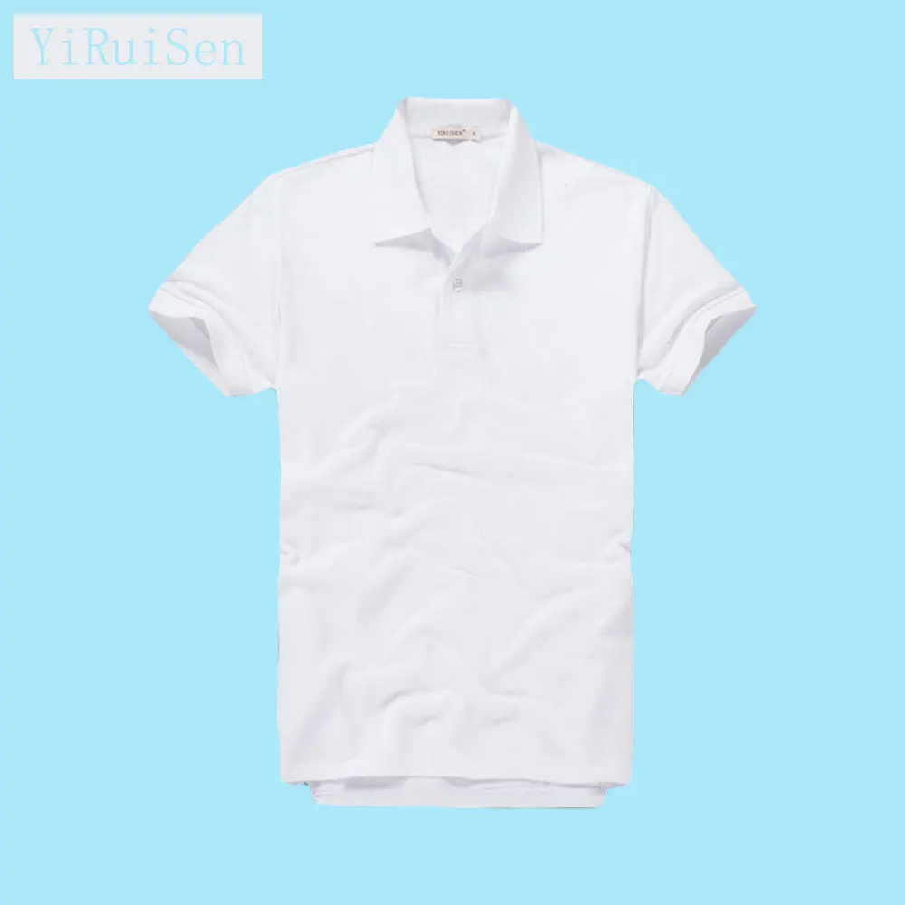 

Summer High Quality YiRuiSen T-Shirt 100% Cotton Male Clothing Fashion Solid Color Polo Comfortable Breathable Casual Top Tees