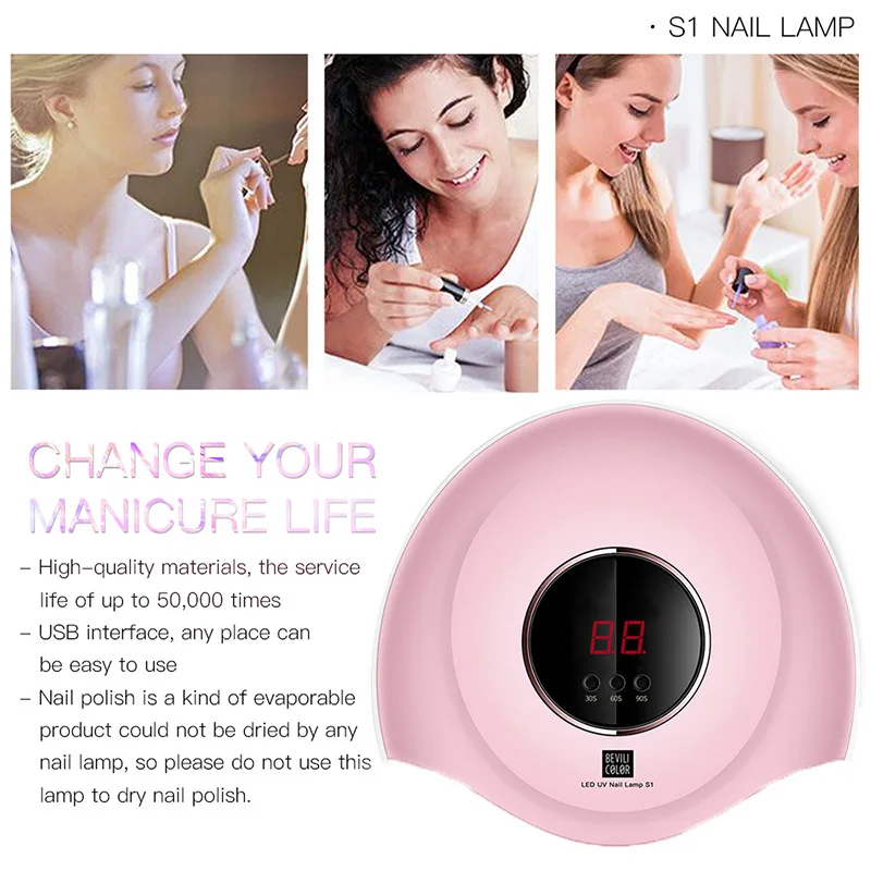 Набор лаков для ногтей сушилка с УФ светодиодный светильник набор погружных