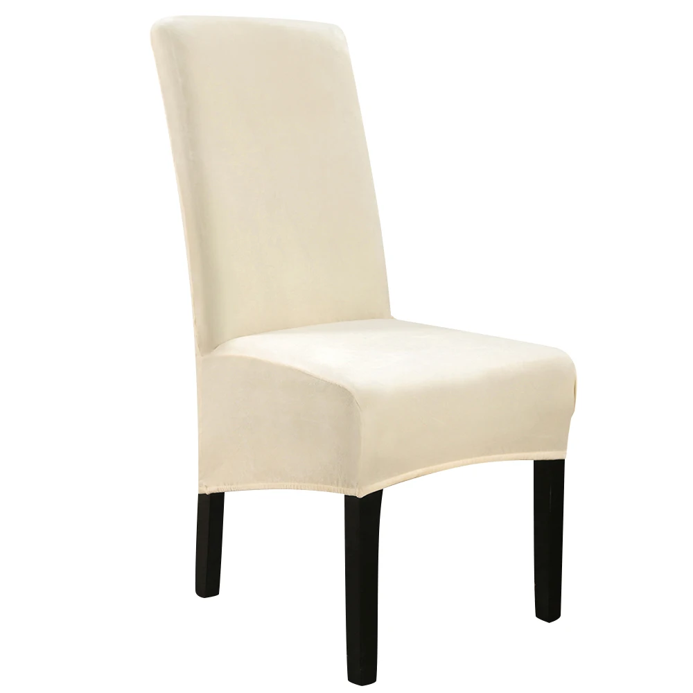 Чехол для стула большой однотонный спандекс эластичный чехол с лисой бархатный