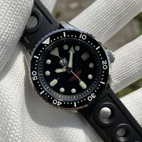 steeldive 1996 diver watch black dial steel bracelet sapphire glass 200m nh35 automatic self wind mechanical watch for men