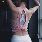 Женские спортивные тонкие топы для фитнеса и бега, однотонные быстросохнущие топы на бретелях для йоги, одежда для бега и тренировок для женщин
