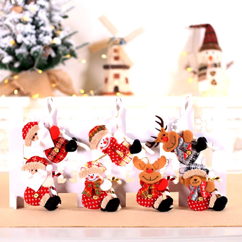 1 шт маленькая кукла ткань Рождественская елка кулон фестиваль вечерние