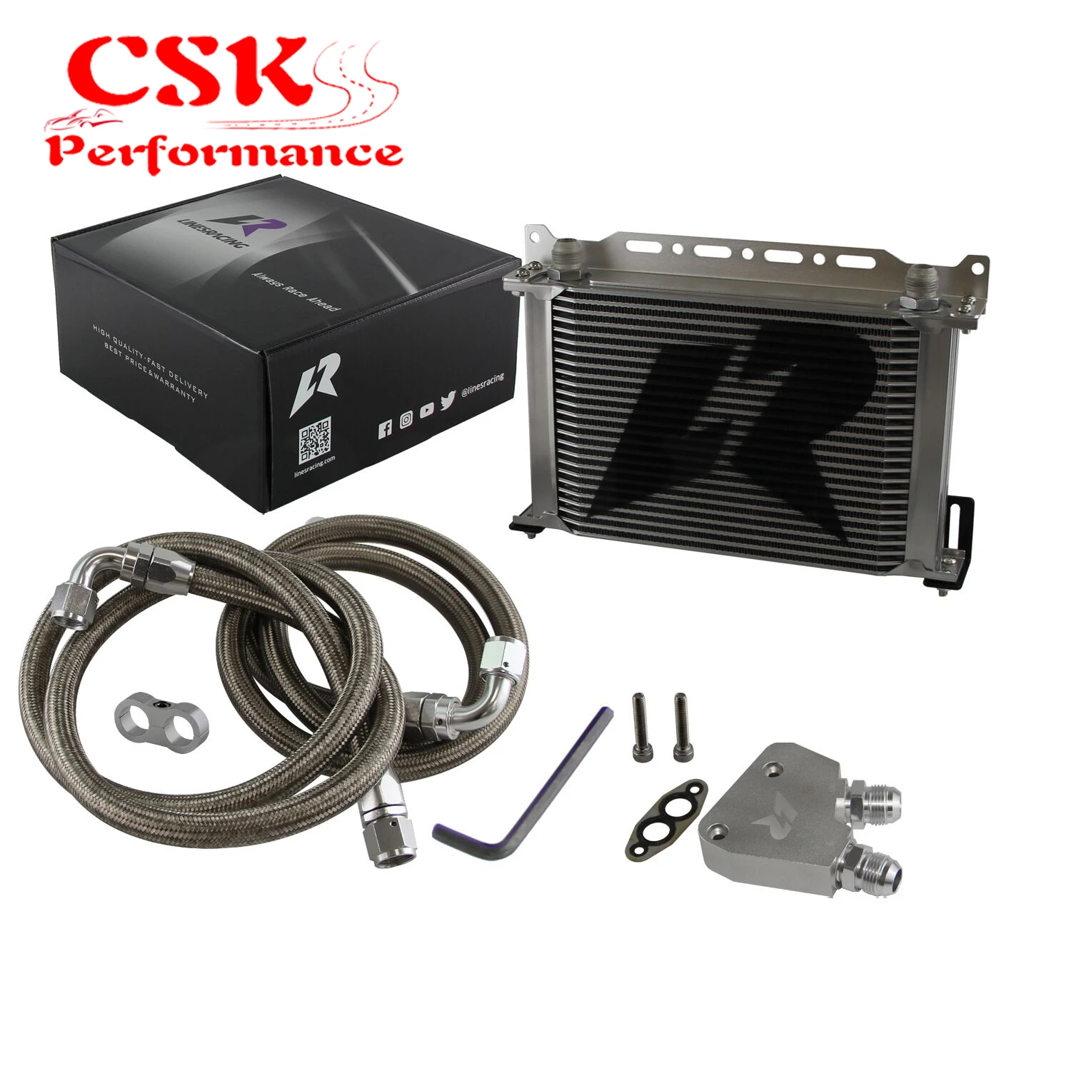 

25 рядов масляного радиатора двигателя, подходит для Corvette C5 97-04 GM Cadillac LS1 LS2 LS3 LS6