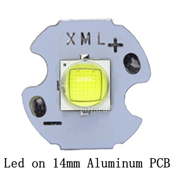 5 шт. Китай Cree XLamp XM-L2 XML2 T6 SMD5050 10 Вт Холодный белый 6500 к 80 мил высокой мощности светодиодный Диод таблеточного типа для детали для оборудования импульсного освещения лампы DIY - Испускаемый цвет: On 14mm White PCB