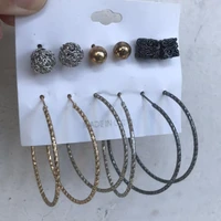 new style stud earring set for women mixed 6 pairs set earrings