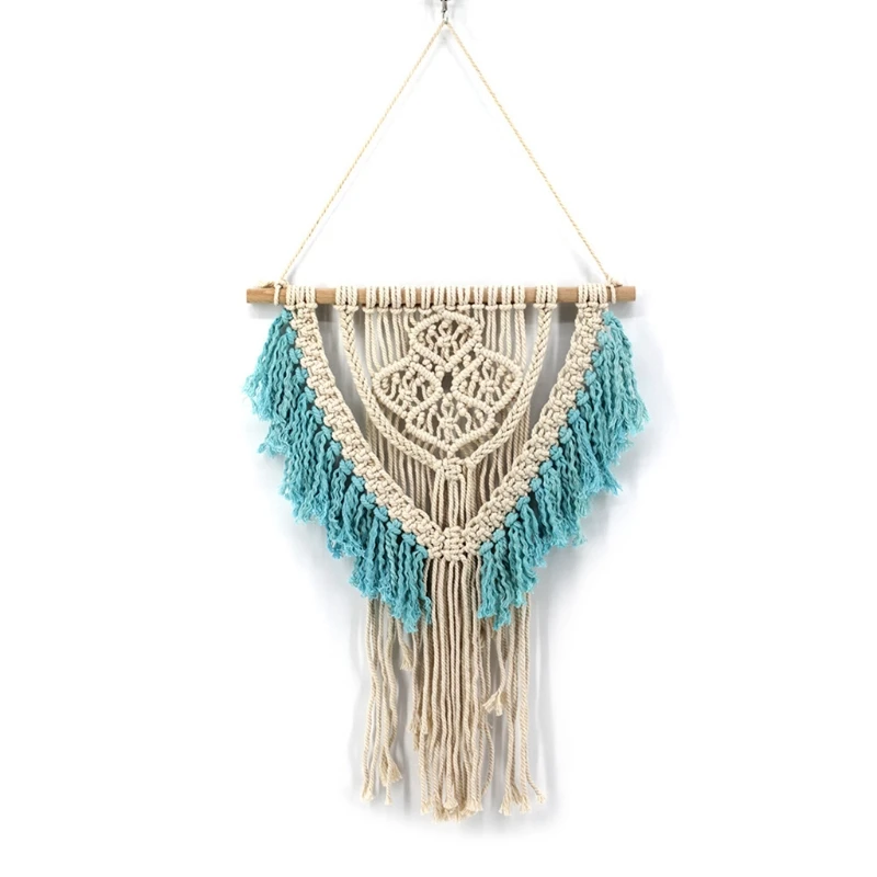 

Macrame Woven Wall Hanging Tapestry Boho Chic Bohemian Apartment Dorm Room Home Decoration Photo Props