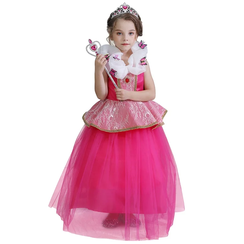 Платье принцессы для девочек комплект косплея на Хэллоуин детский наряд дня