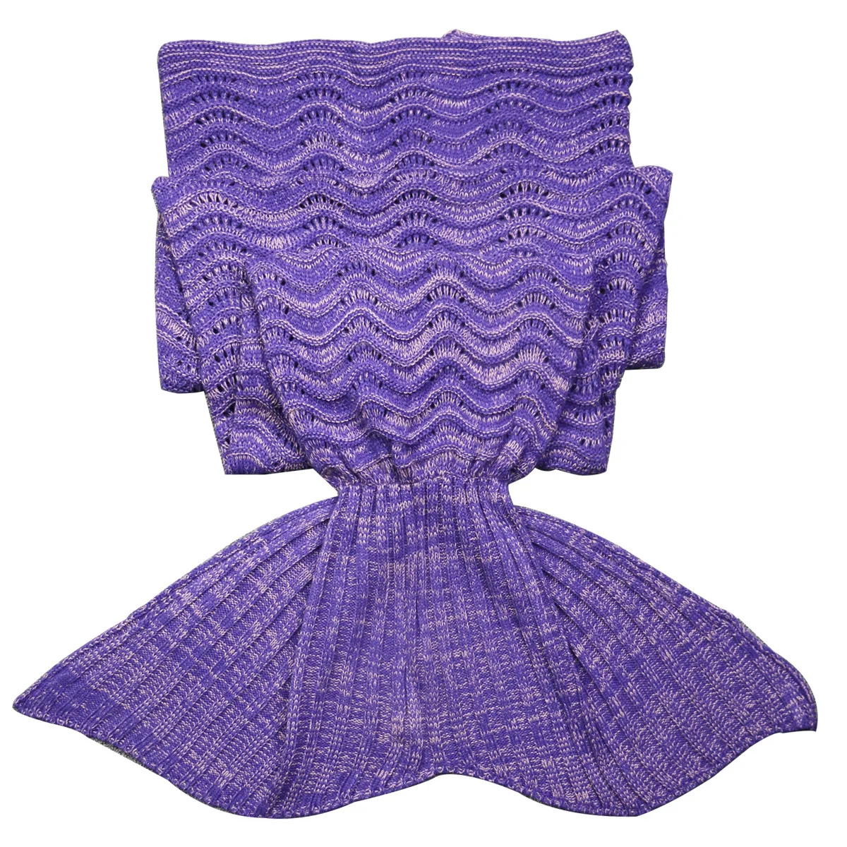 

Wave stripe four season light Mermaid blanket warm air conditioning Blanket Sofa slacker thread blanket nap leisure blanket