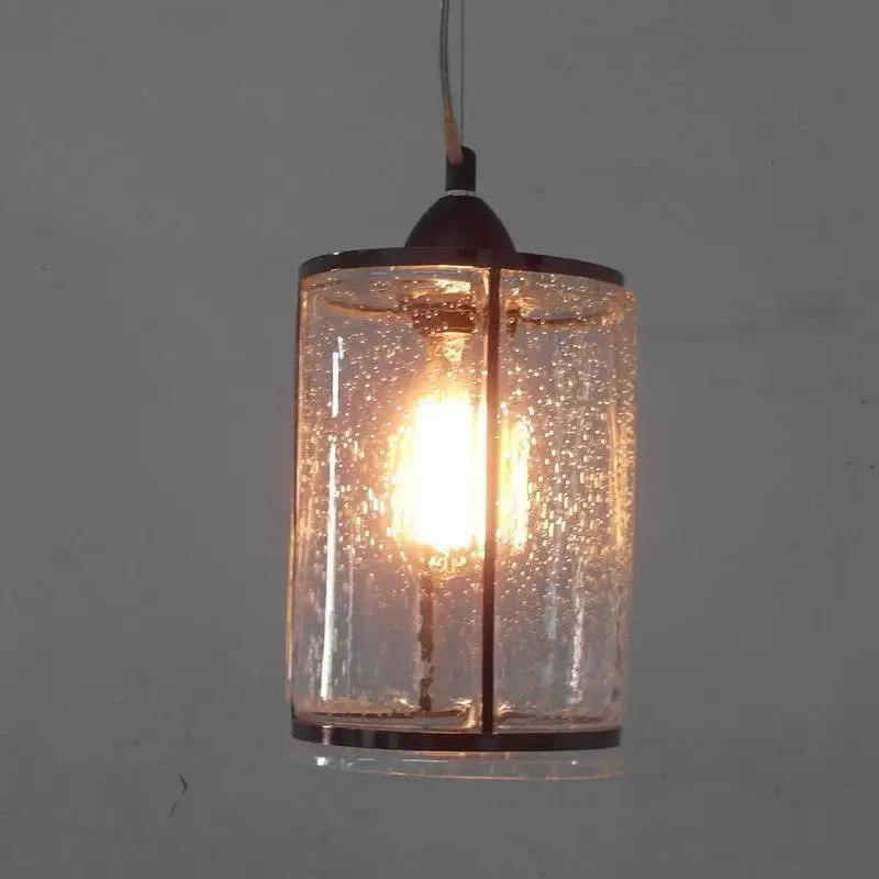 Промышленная уличная лампа винтажная стеклянная люстра железная