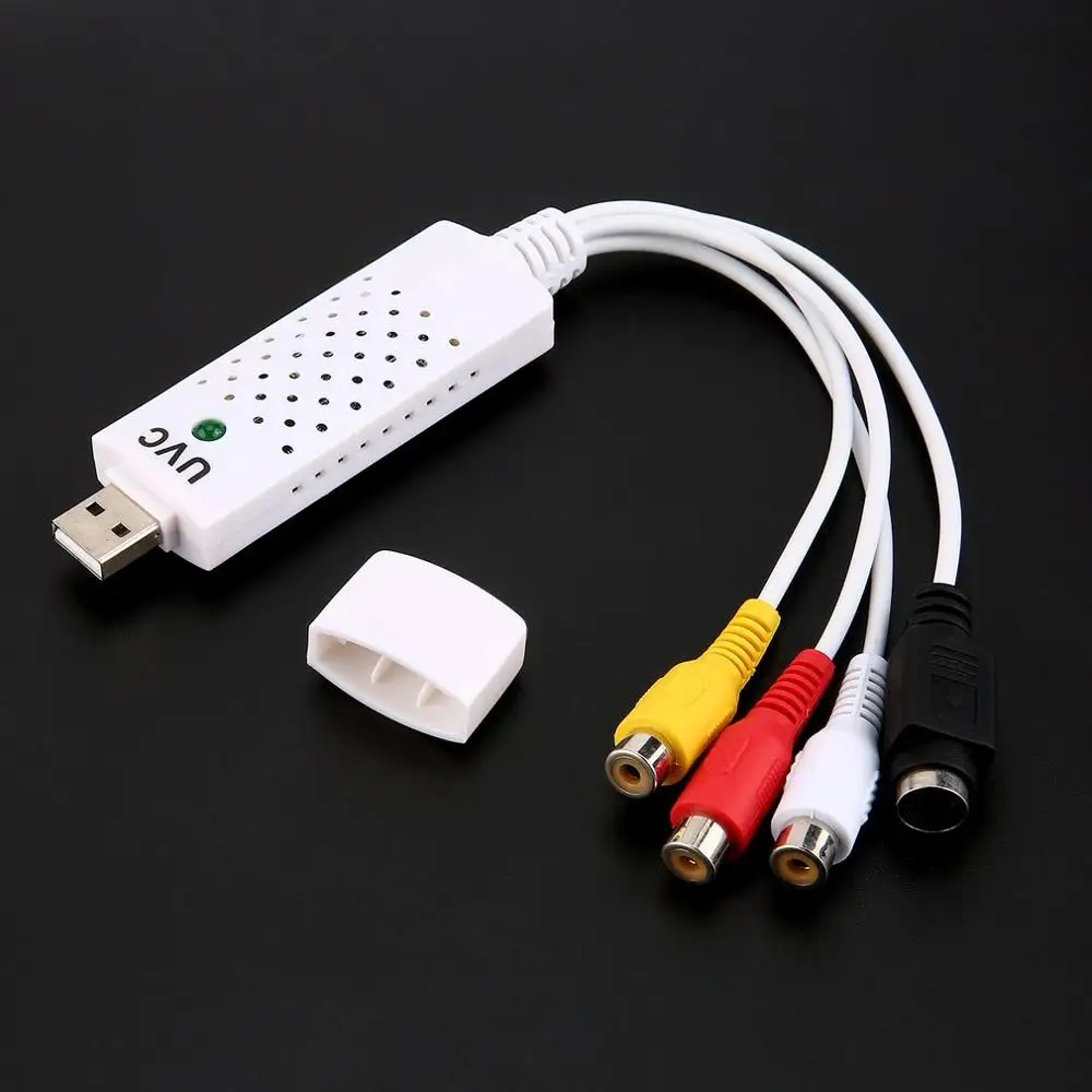 Высокое качество Портативный USB Easycap 2 0 Аудио Видео карта захвата адаптер VHS к DVD