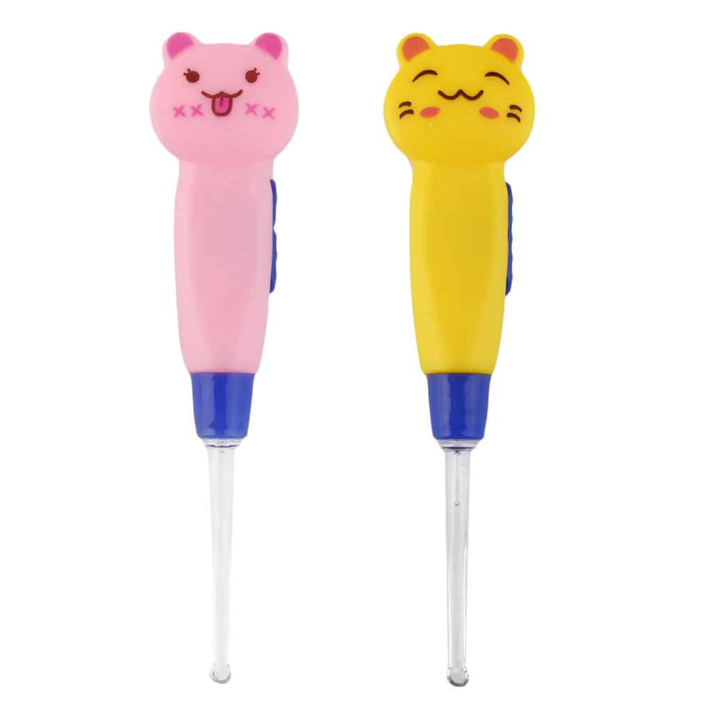 

Cartoon Animal Decoration Plastic Earpick Portable LED Flashlight Ear Wax Remove EarPick Cleaner Health Care Tool